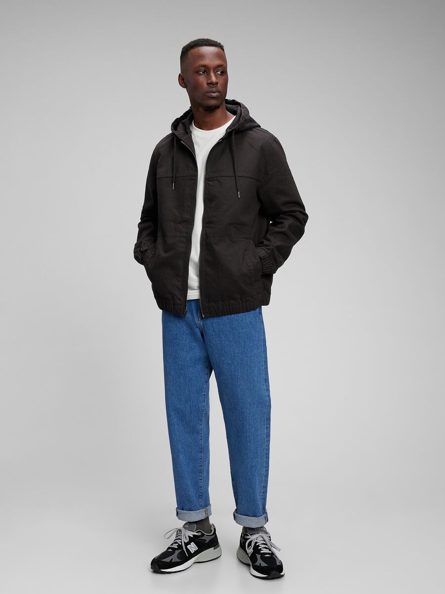 Giacca full-zip con cappuccio Uomo_0