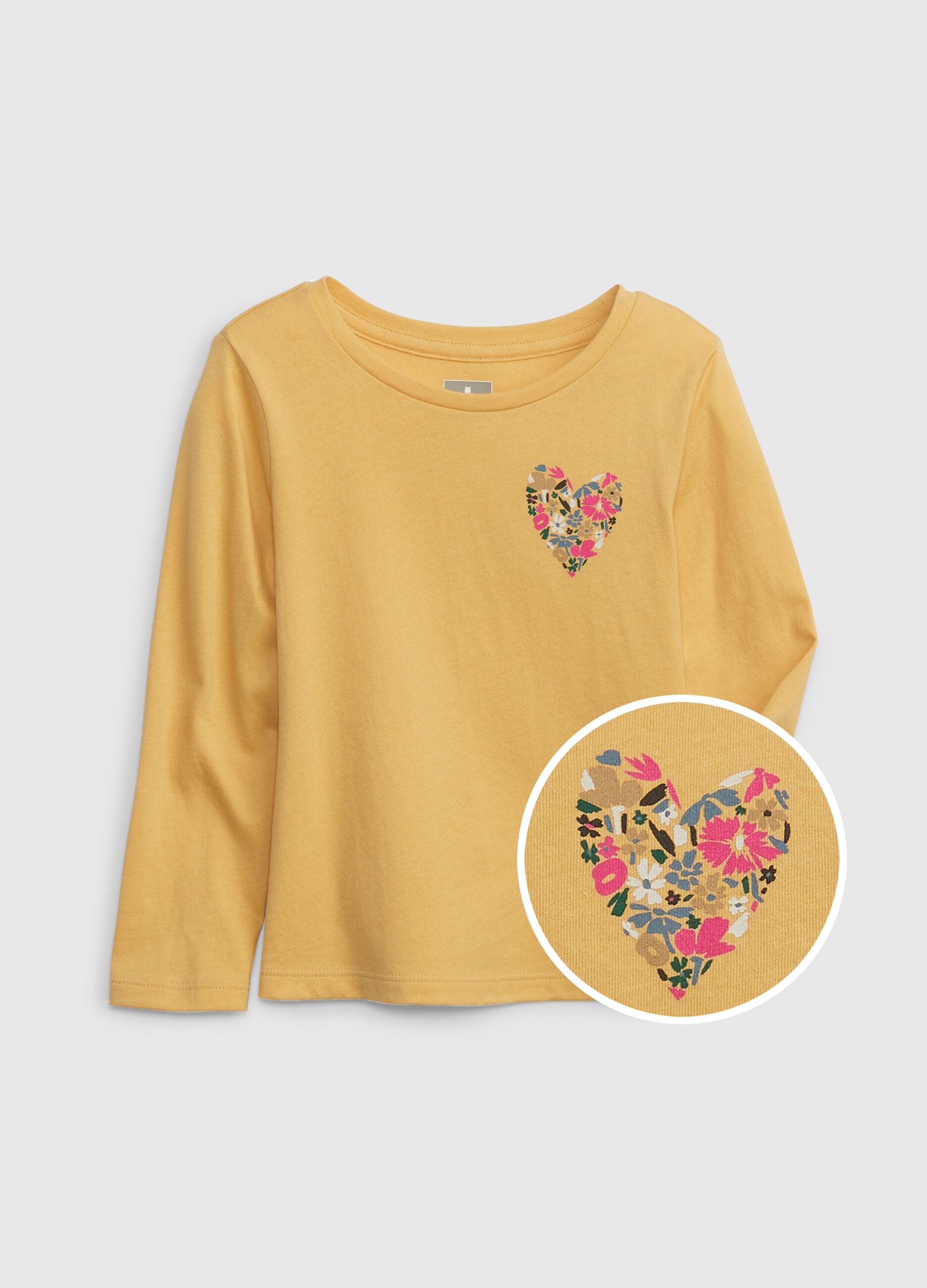 T-shirt con stampa cuore