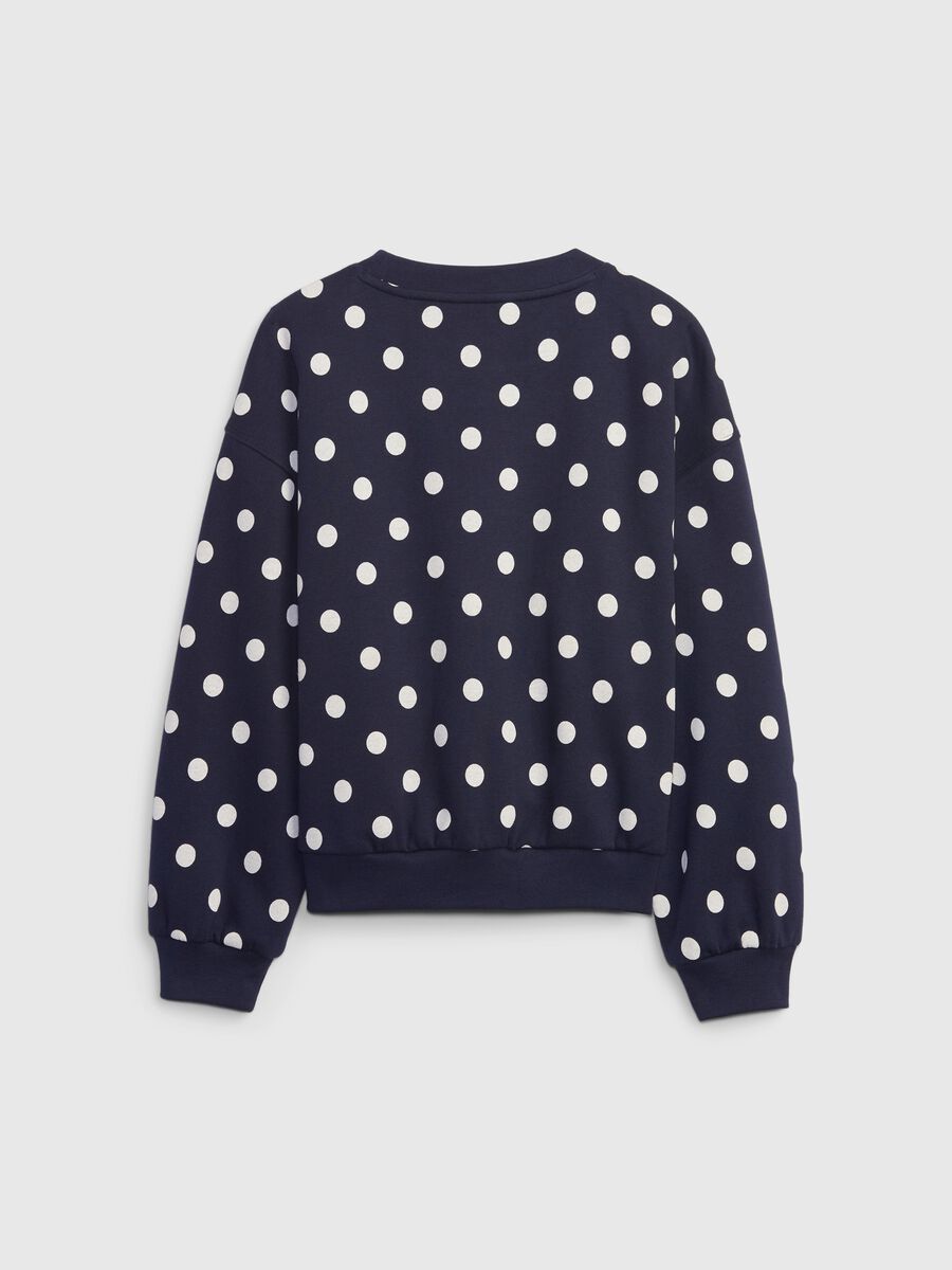 Sweatshirt with round neck and pattern Girl_1