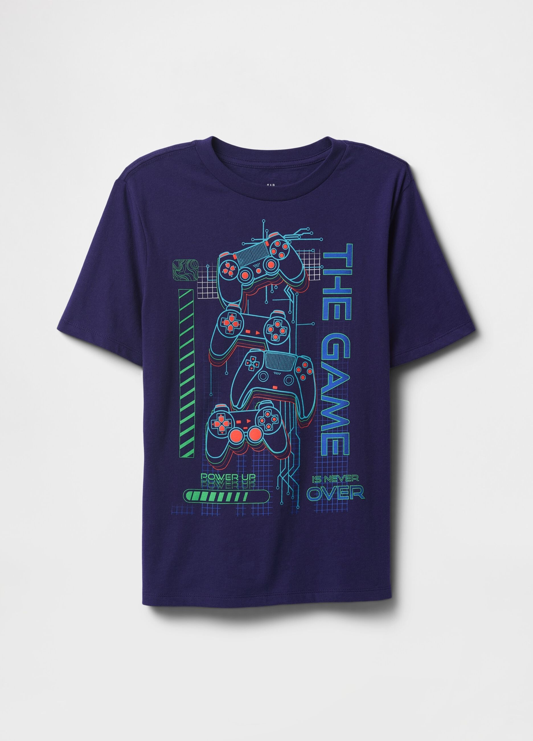 T-shirt grafica The Game in viola