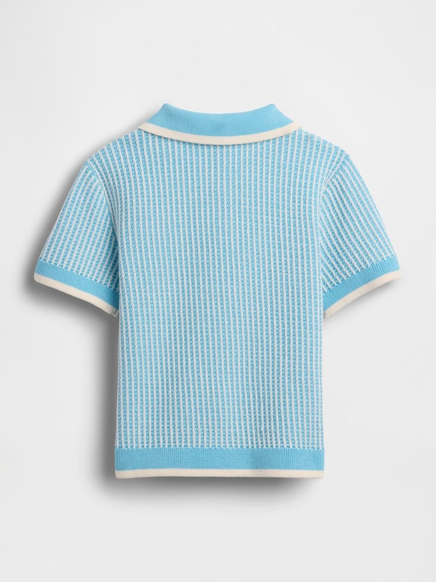 Polo in puro cotone a maniche corte Bimbo_2