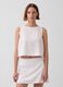 Tank top in misto lino_0