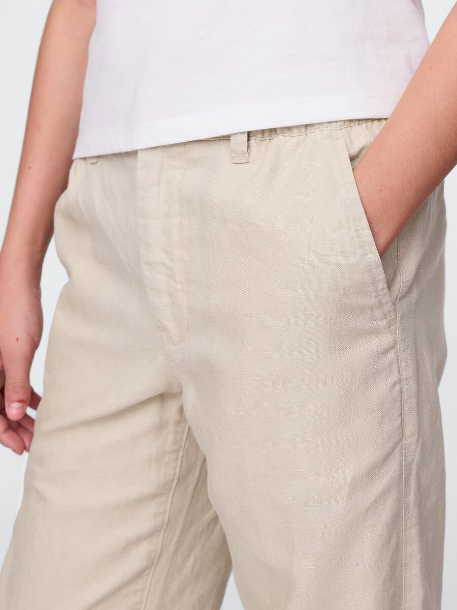 Pantaloni in lino e viscosa  Bambino_3