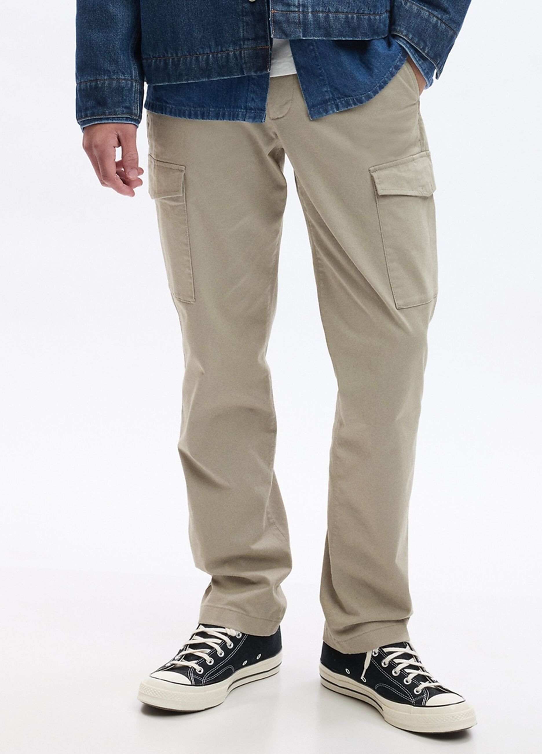 Slim fit cargo trousers_1