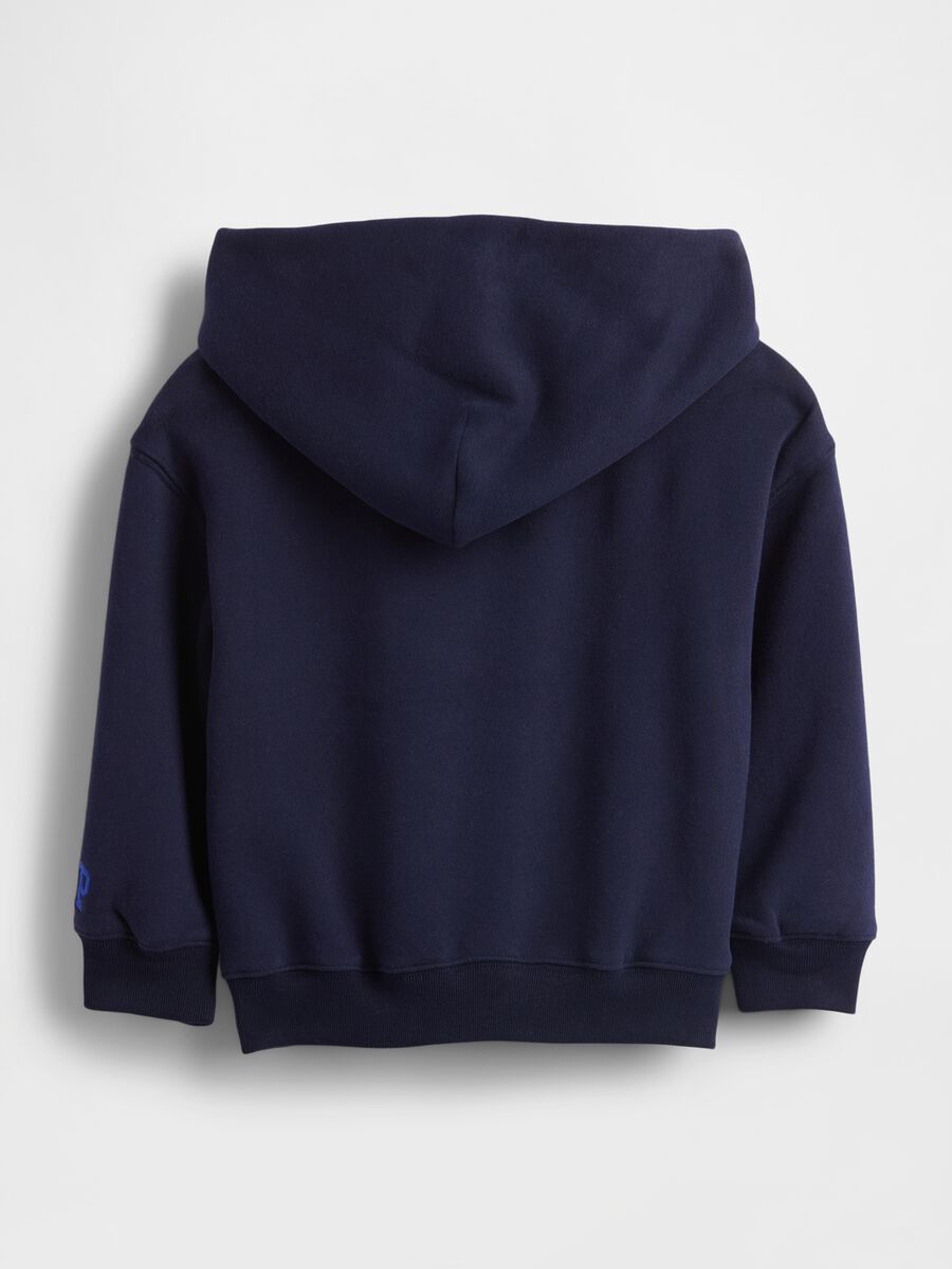 Felpa blu con dinosauro per bambino Bimbo_1