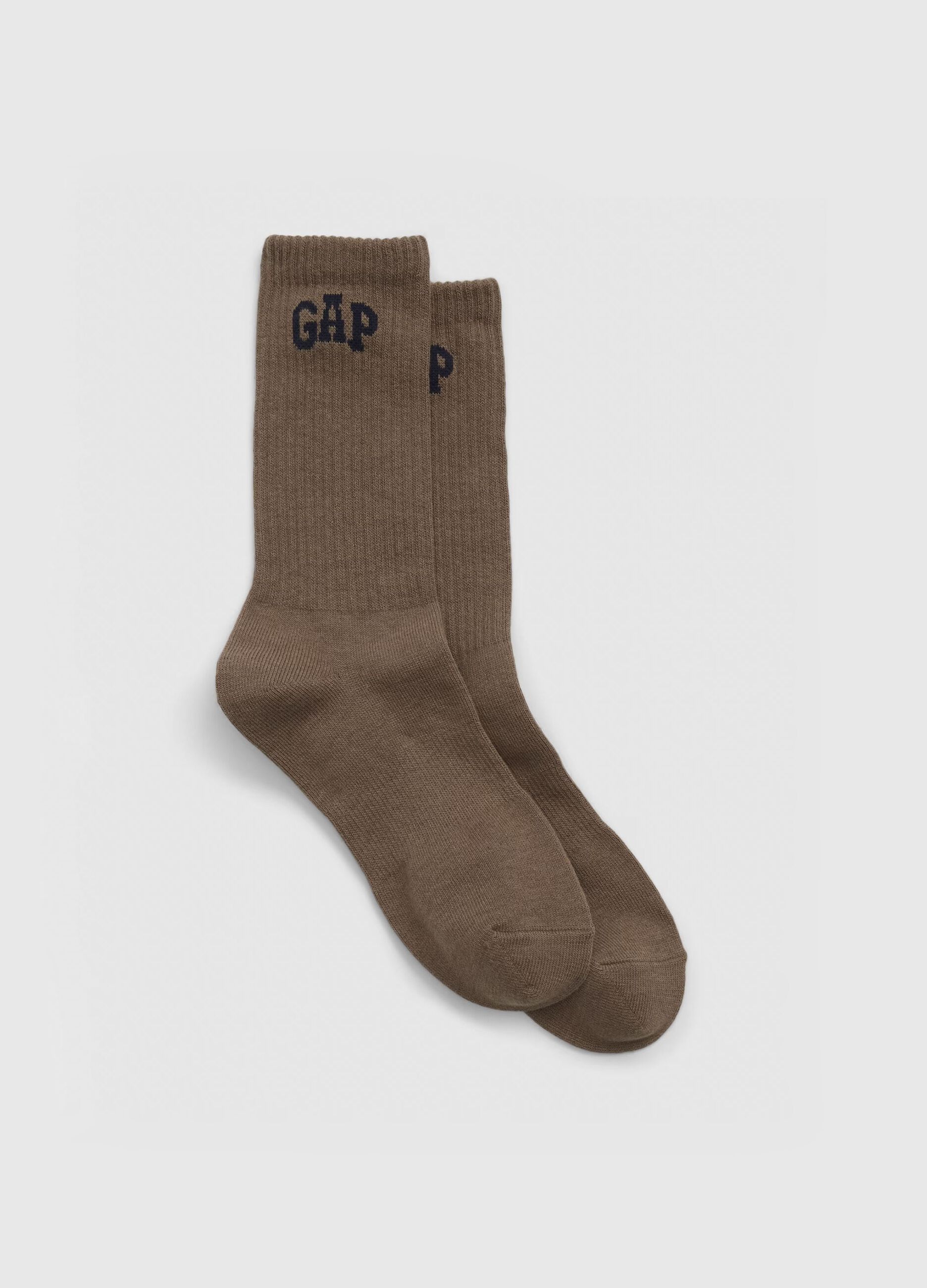 Short socks with jacquard logo