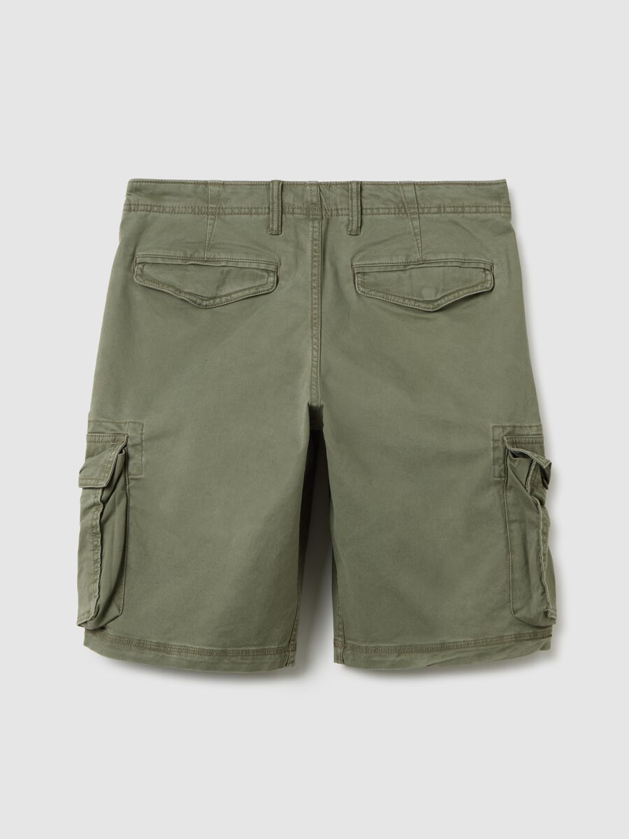 Bermuda cargo in cotone e Lyocell Uomo_2