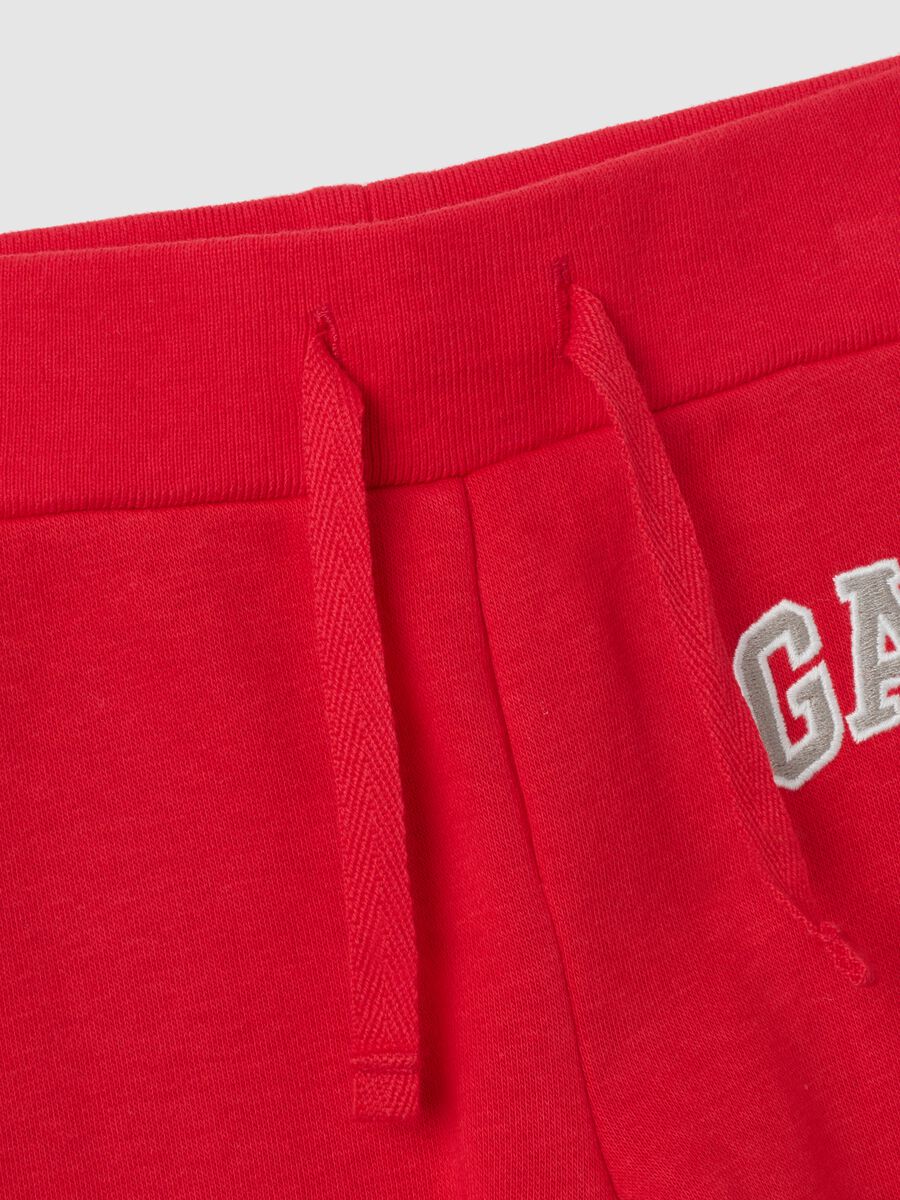 Joggers in felpa con ricamo logo Bimbo_3