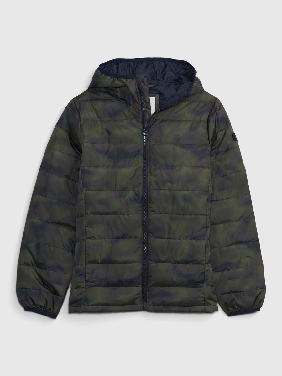 Full-zip camouflage down jacket Boy_0