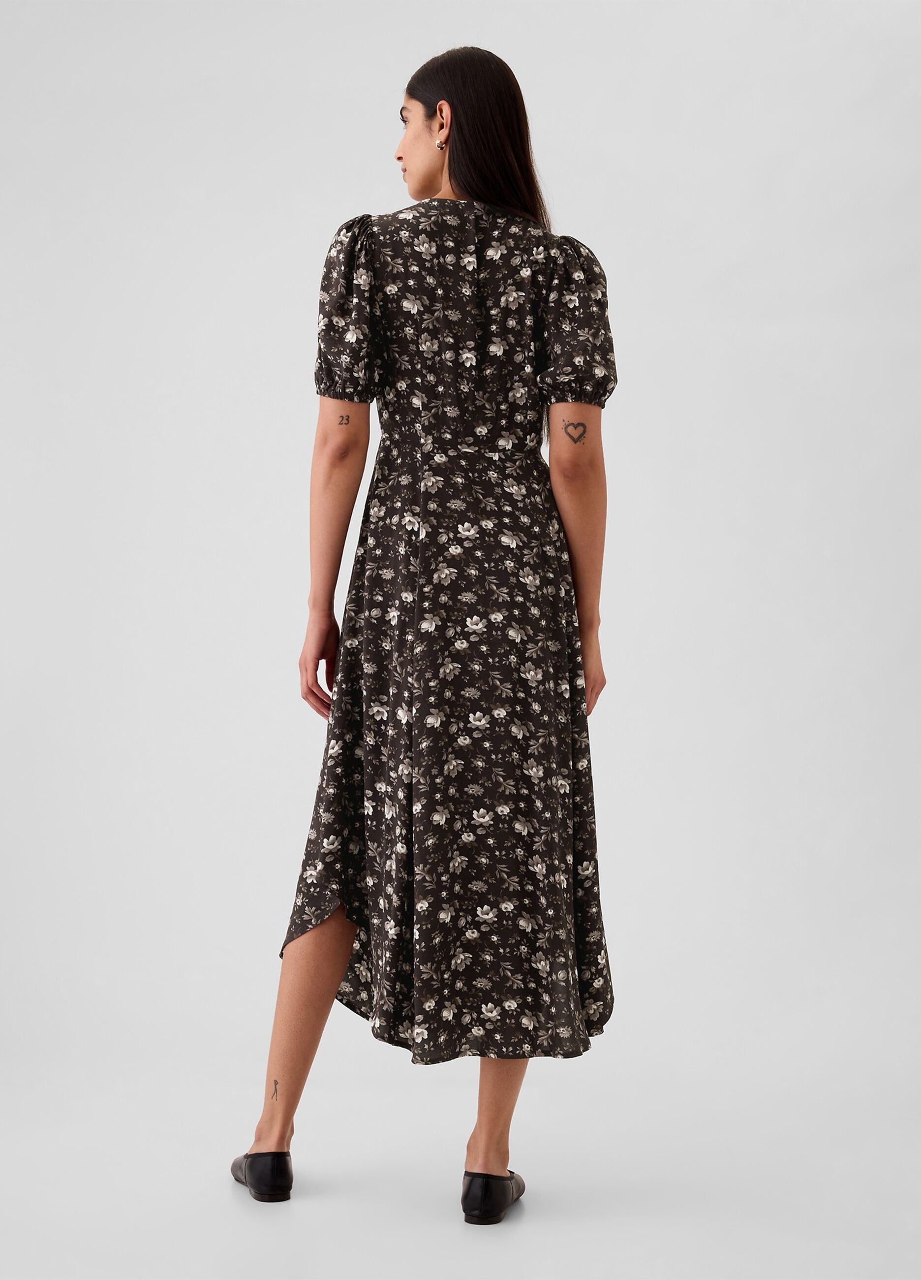 Long floral shirt dress_1