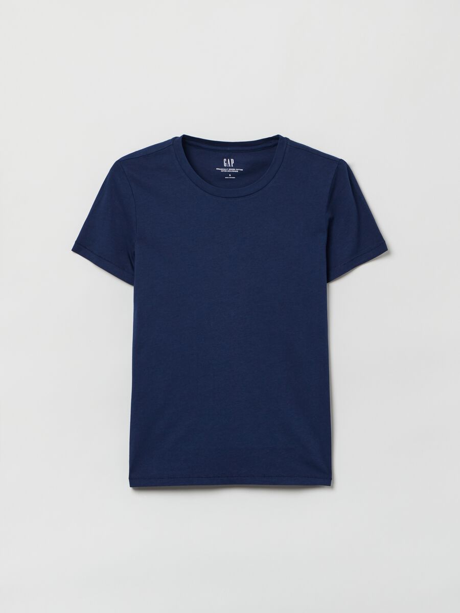 Cotton T-shirt with round neck Woman_1