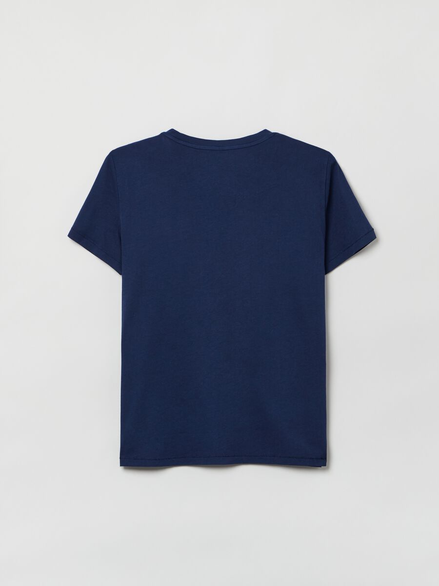Cotton T-shirt with round neck Woman_2