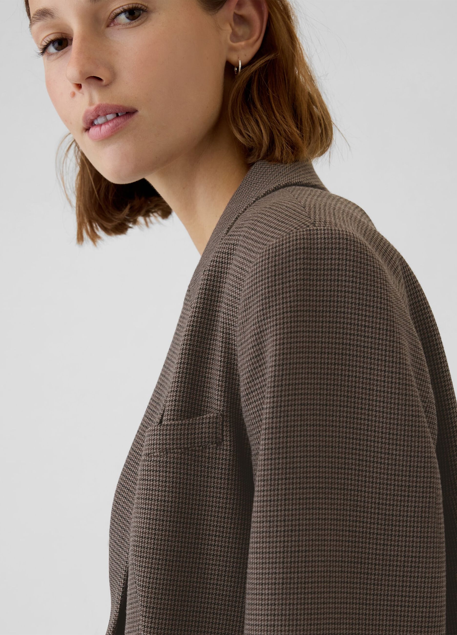 Blazer monopetto in pied de poule_3