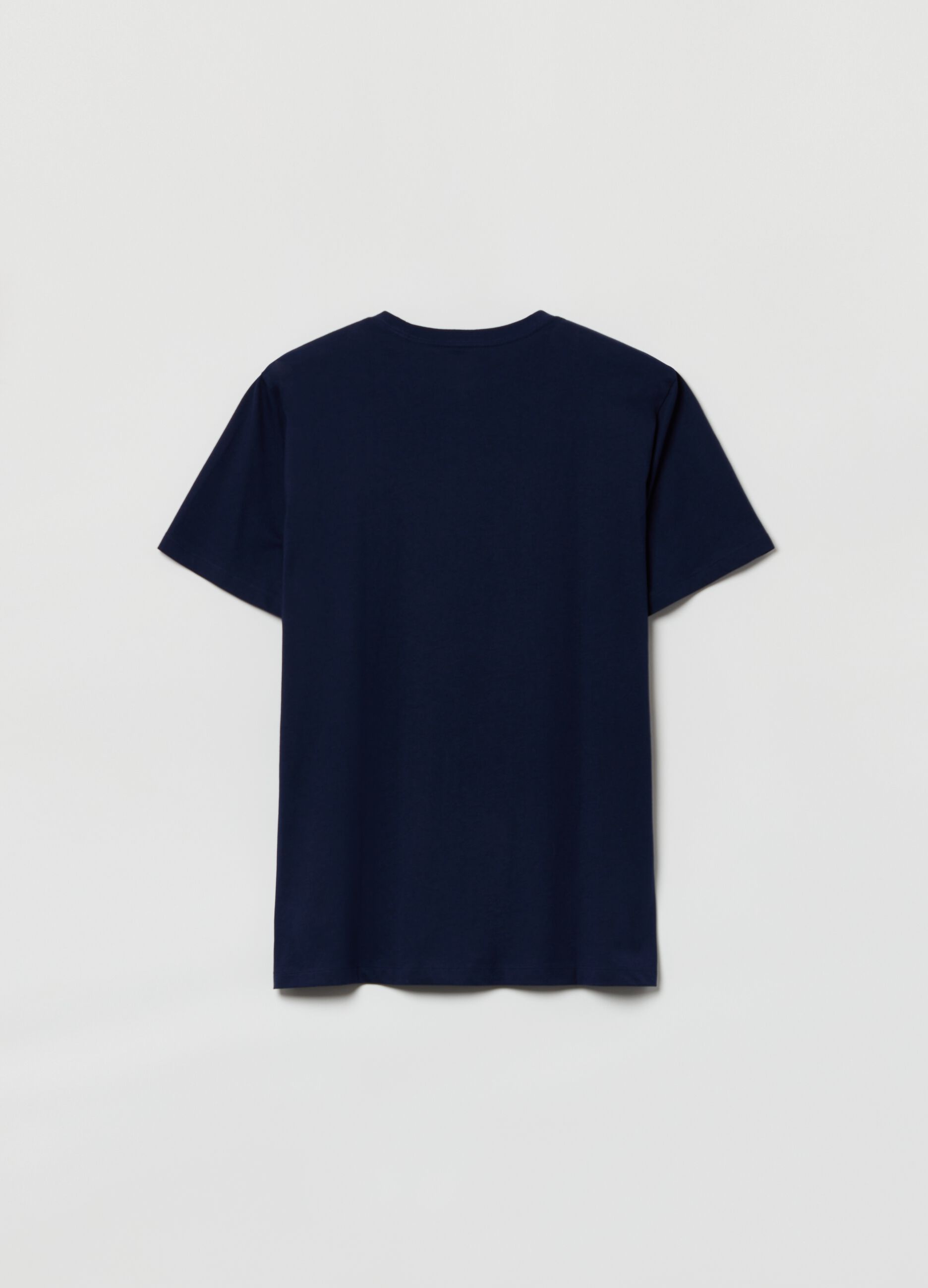 T-shirt in cotone con ricamo logo_1