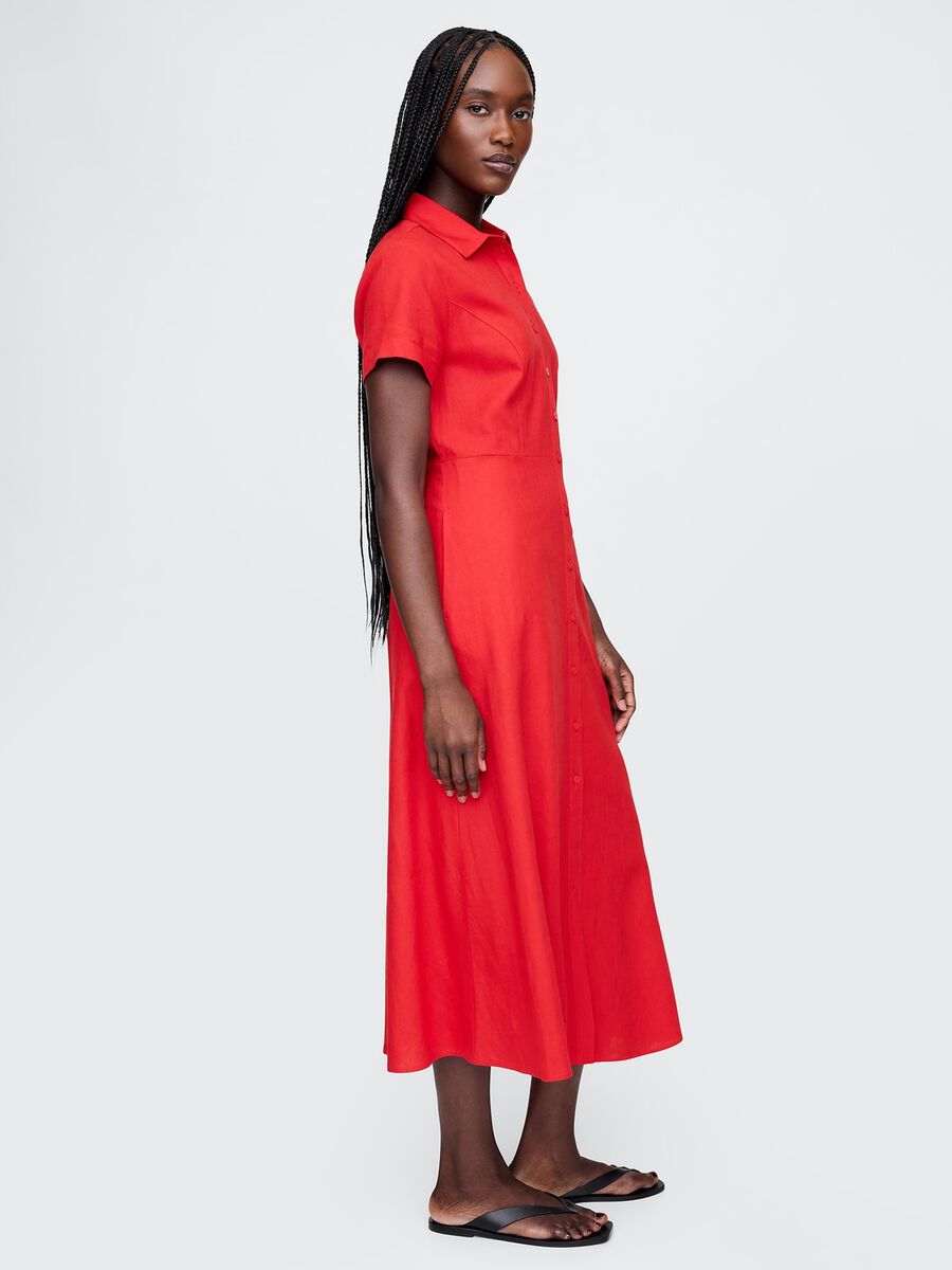 Abito rosso lungo Gap Donna_1