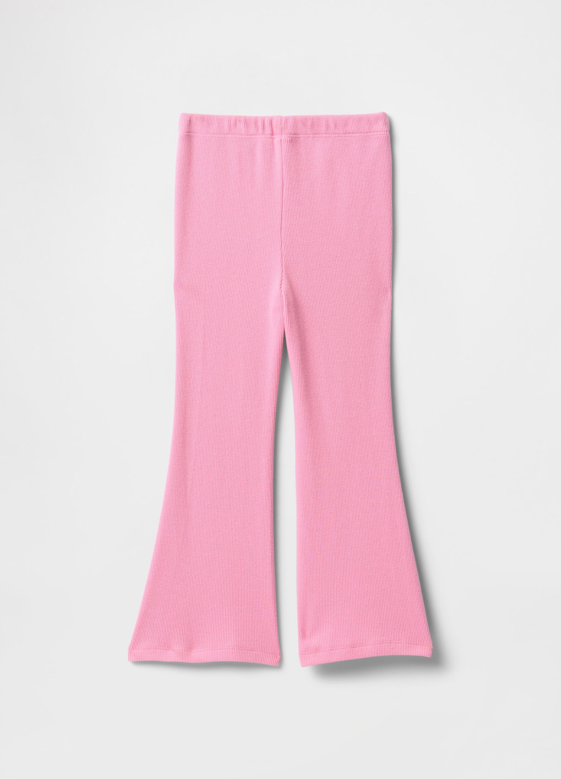 Pantaloni flare rosa per bambina_1