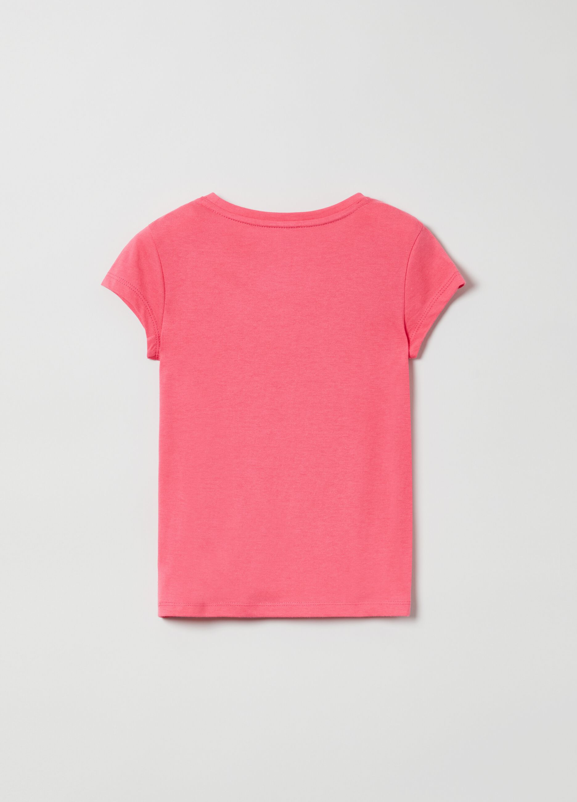 T-shirt in cotone con stampa logo_1