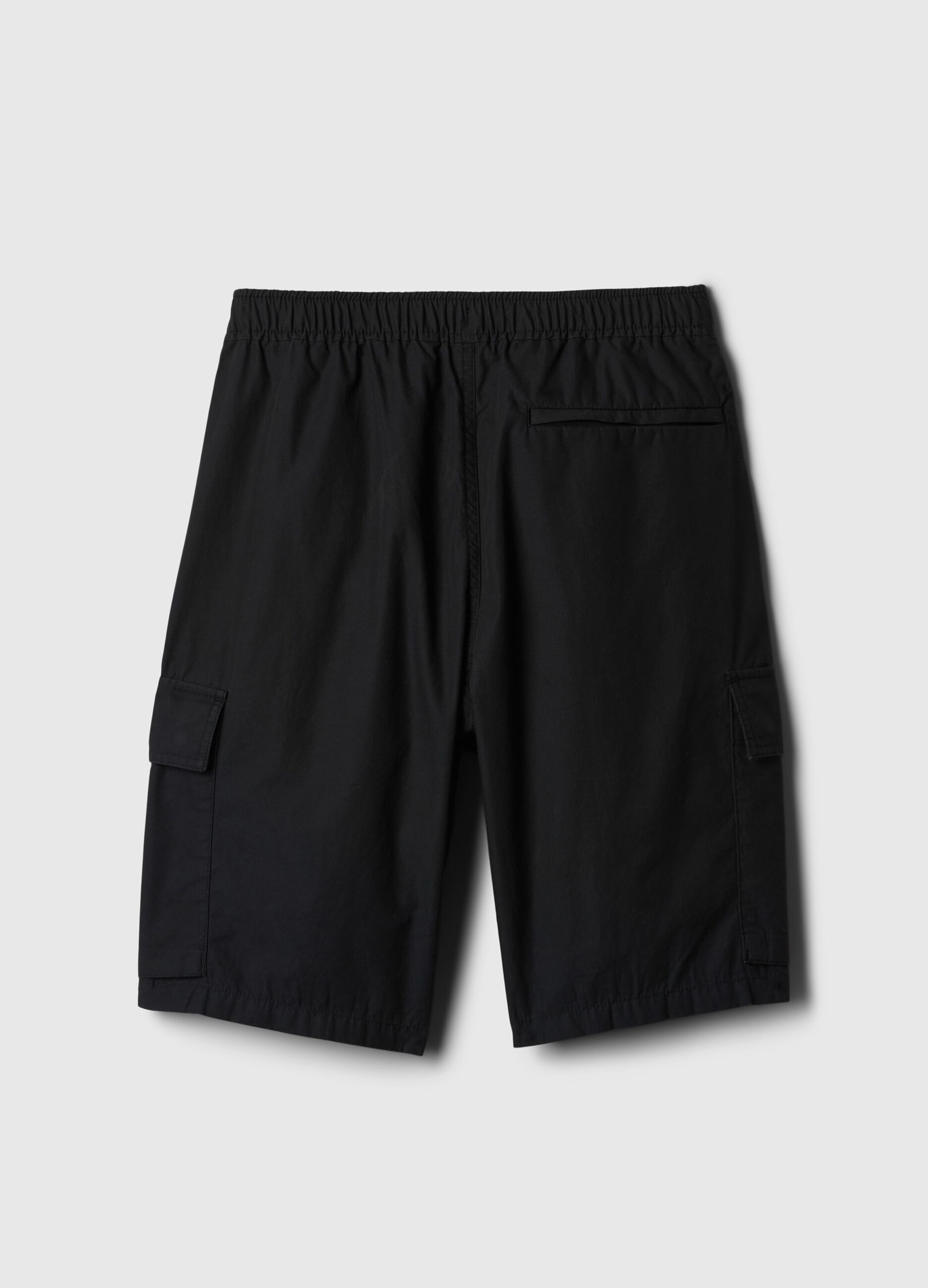 Poplin cargo Bermuda shorts_5