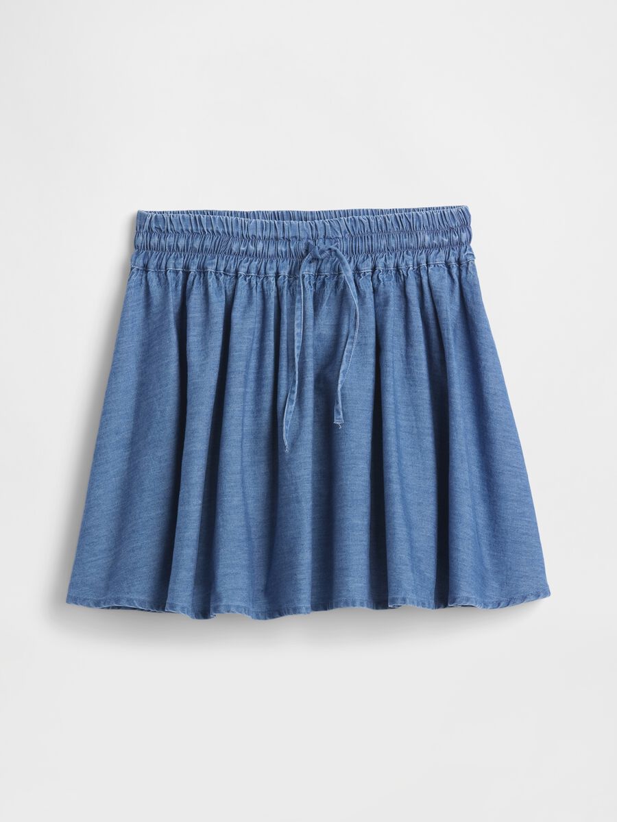 Blue Cotton Skirt Girl_0