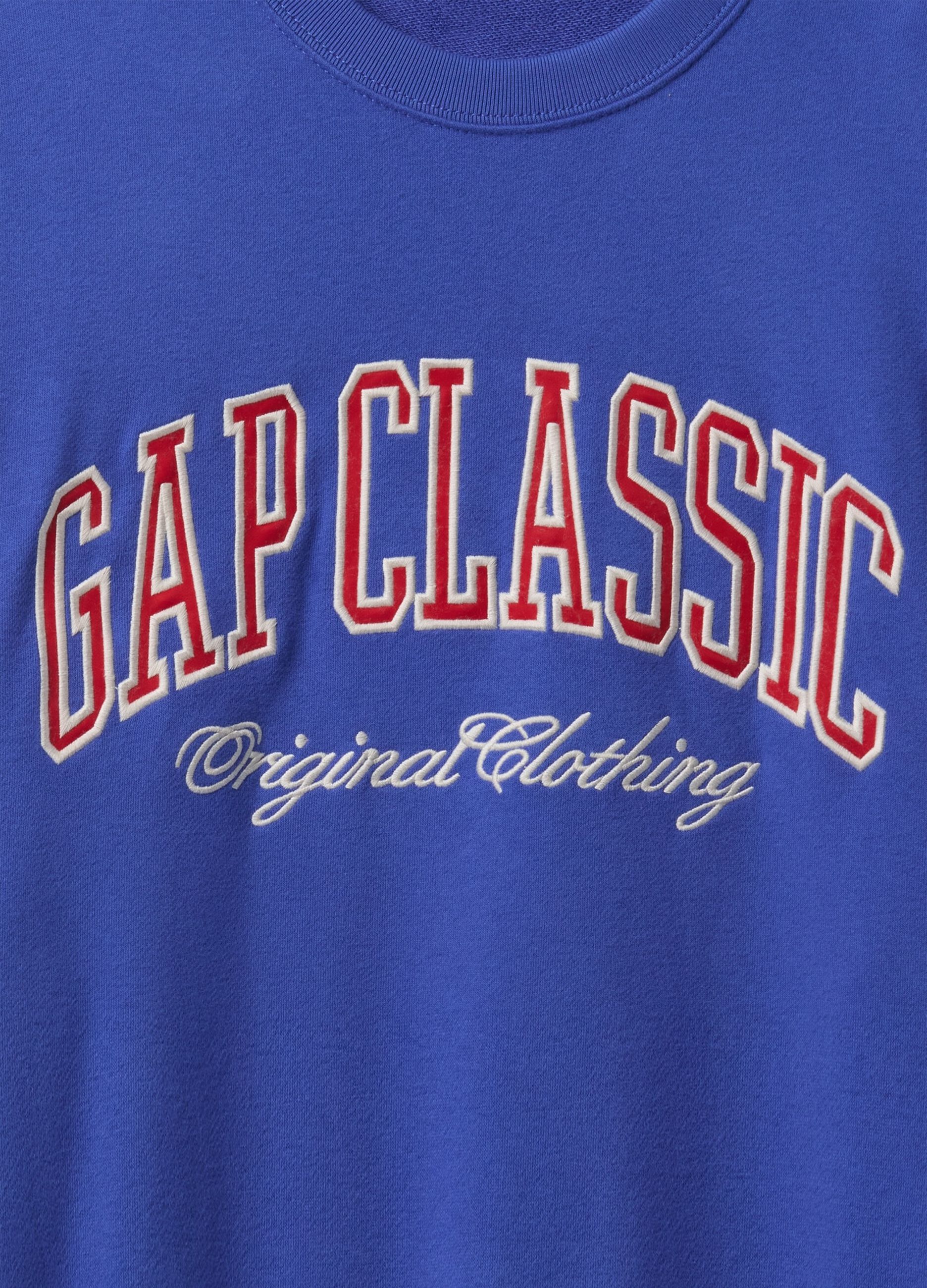 Felpa blu Gap Classic con stampa_5