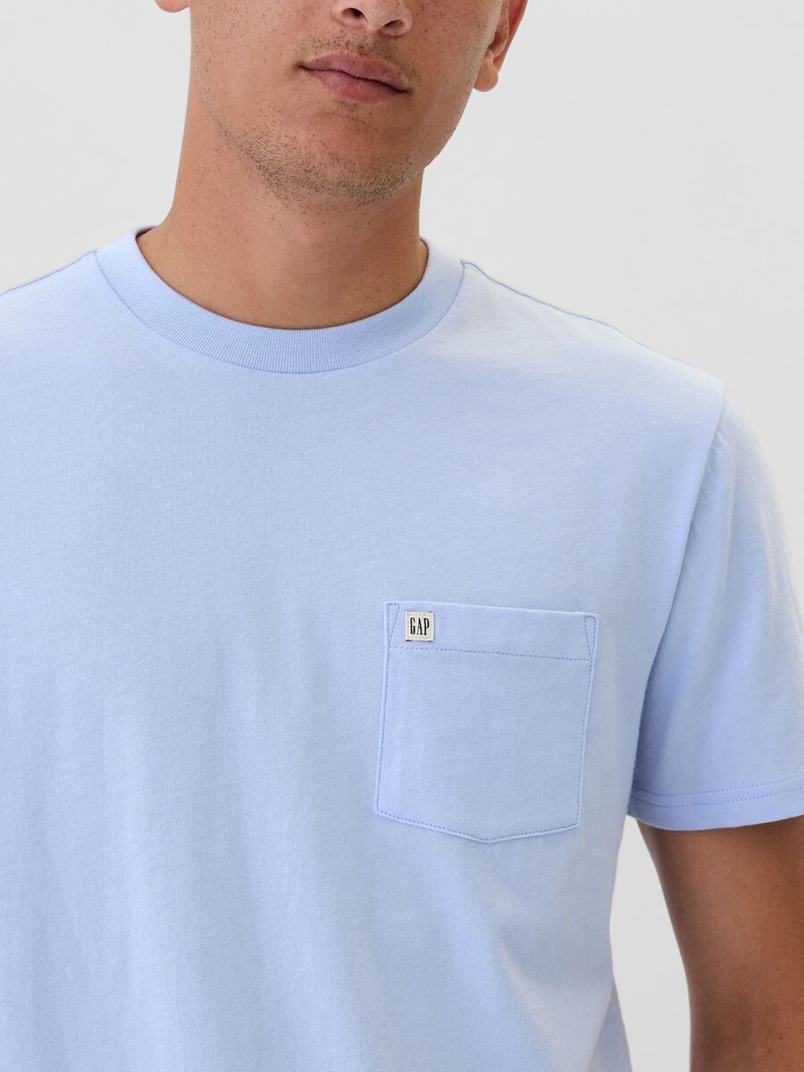 T-shirt in cotone con tasca Uomo_3
