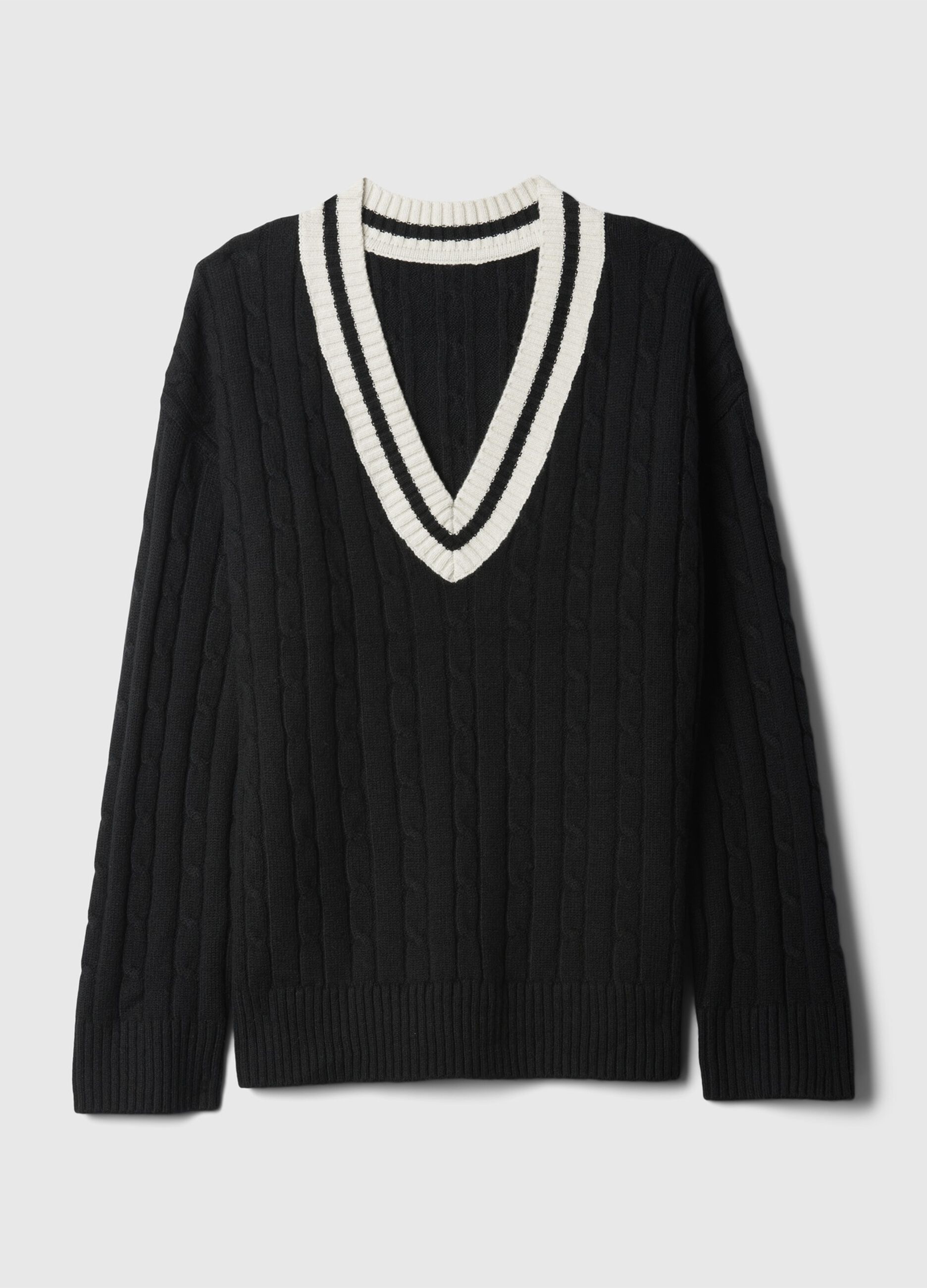 Pullover oversize con profili rigati_4
