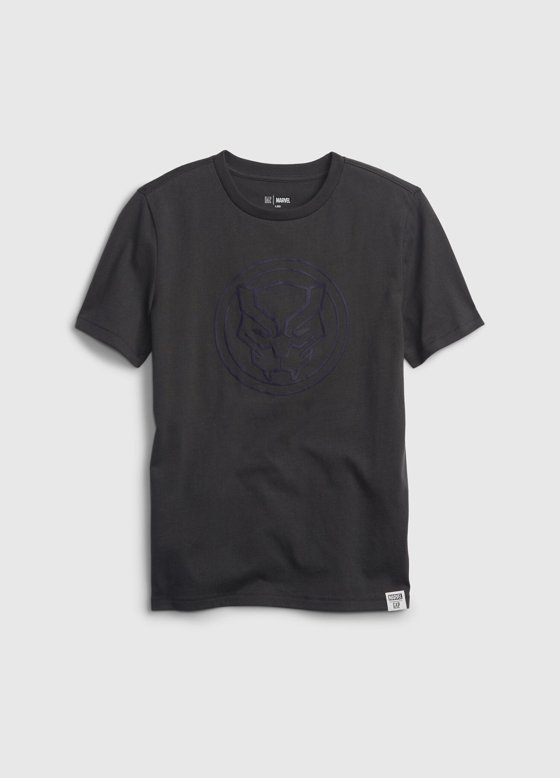 T-shirt in cotone con stampa Black Panther