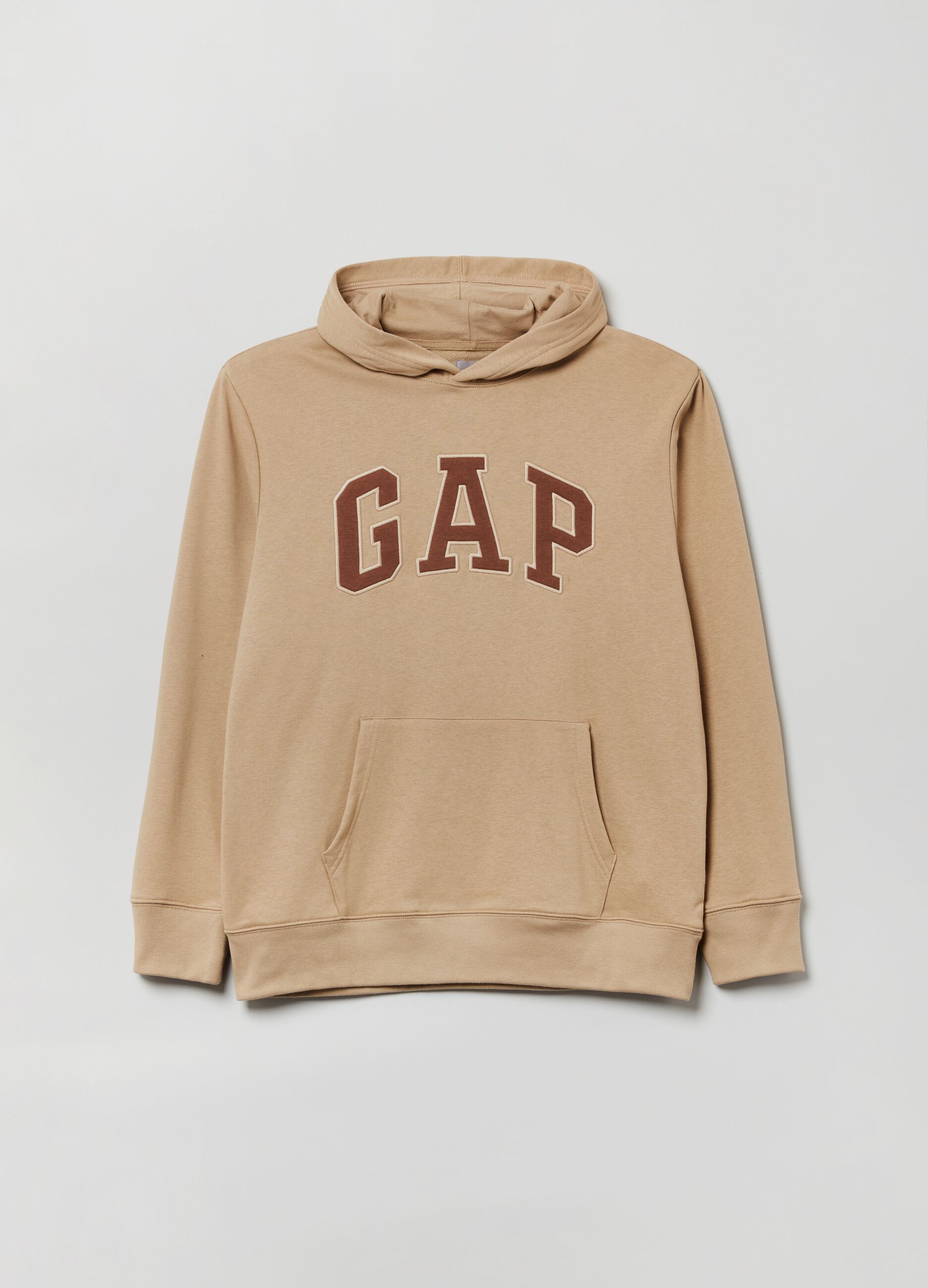 Sweatshirt in French terry with hood and logo embroidery