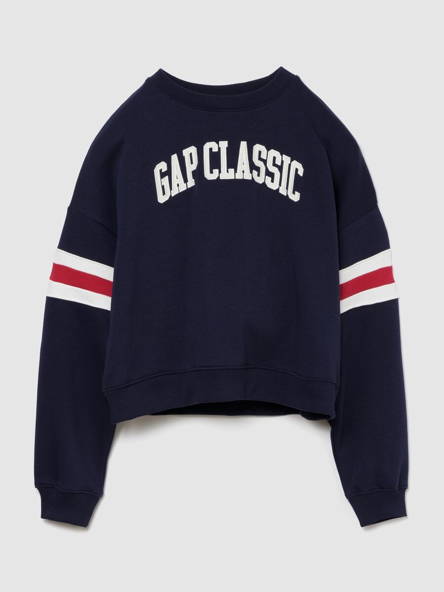Blue Sweatshirt with Gap Classic Logo Woman_0