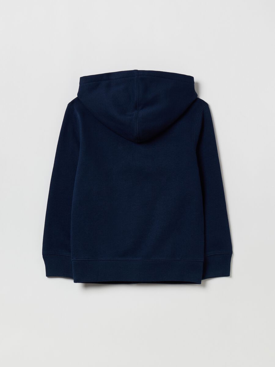 Full-zip fleece sweatshirt with logo embroidery Boy_1