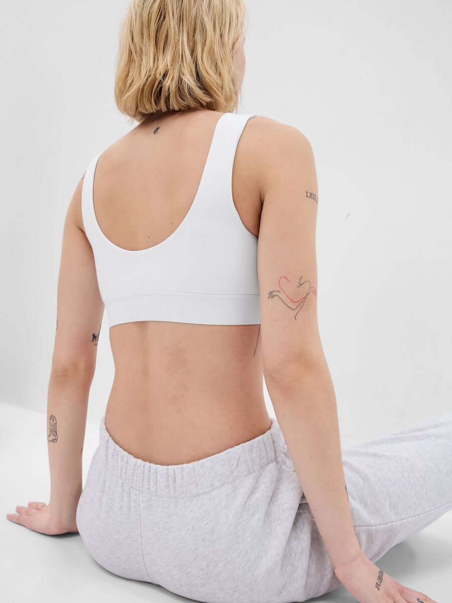 Reggiseno Bralette in cotone bio stretch Donna_1