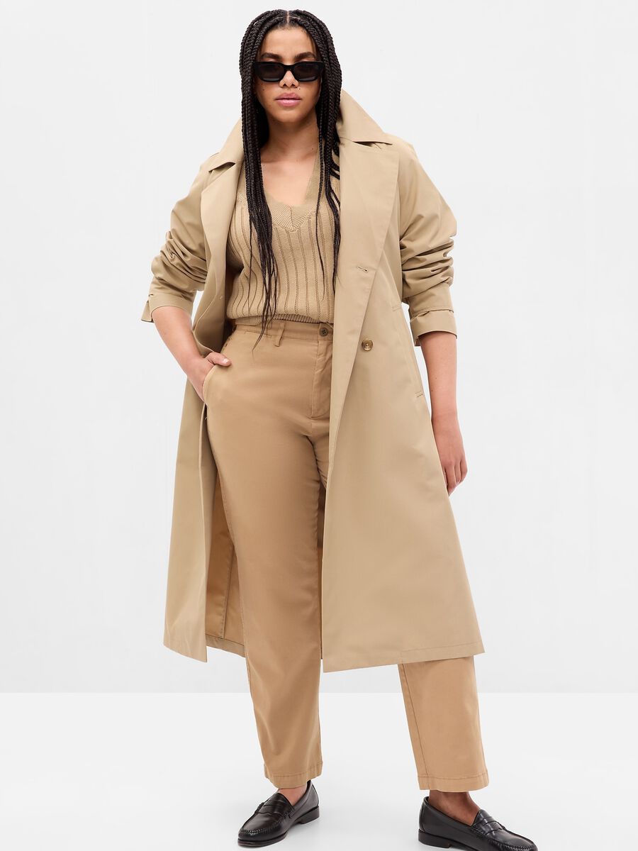 Long trench coat with raglan sleeves Woman_3