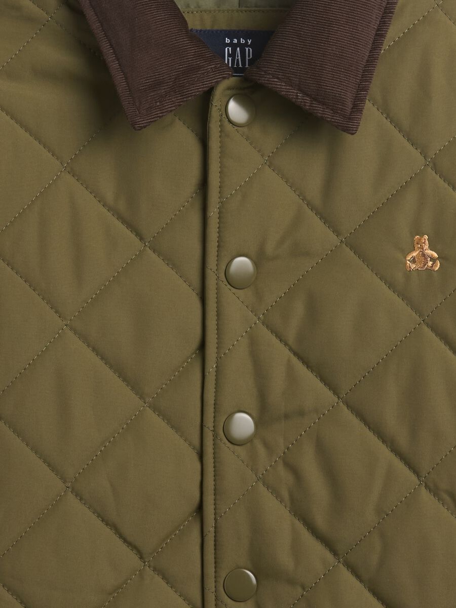 Green Polyester Jacket Baby Boy_2