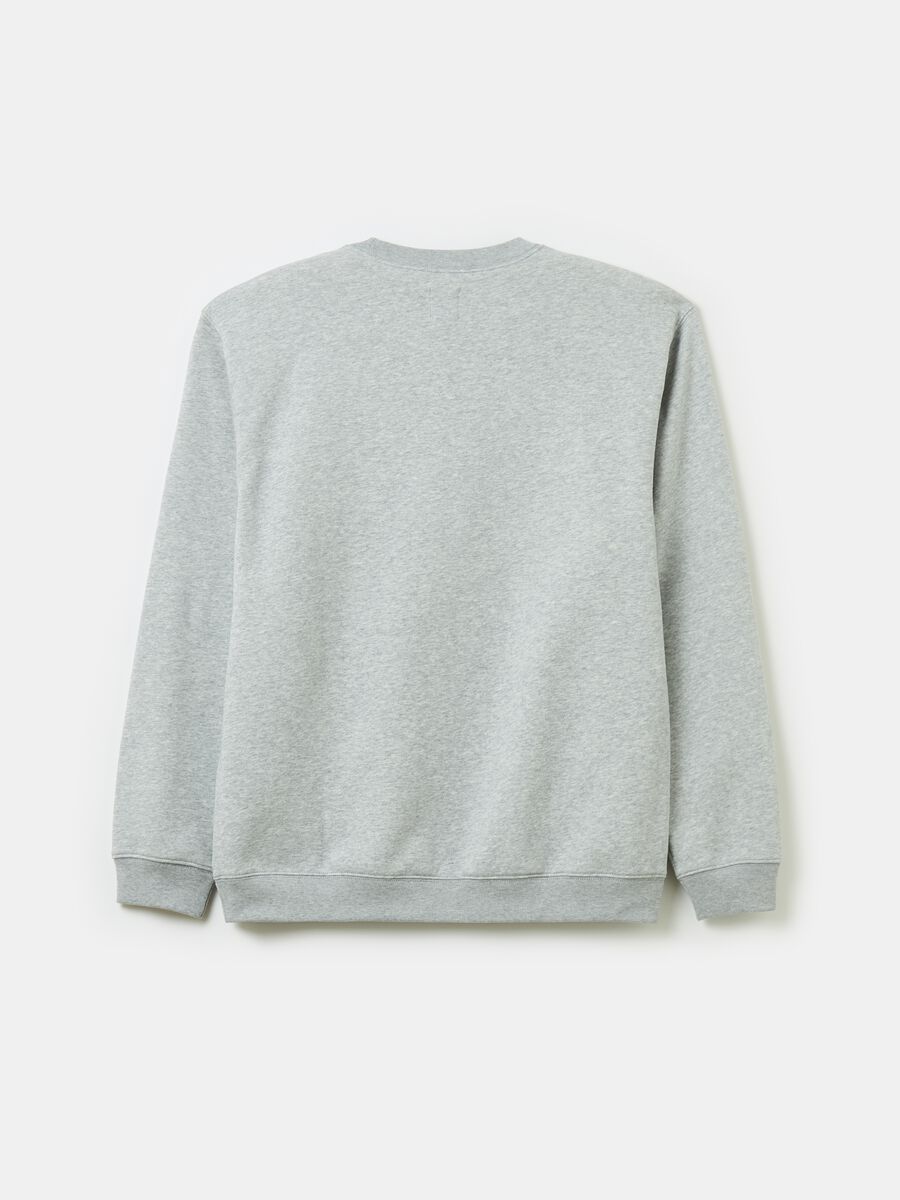 Felpa con stampa logo effetto mesh Uomo_1