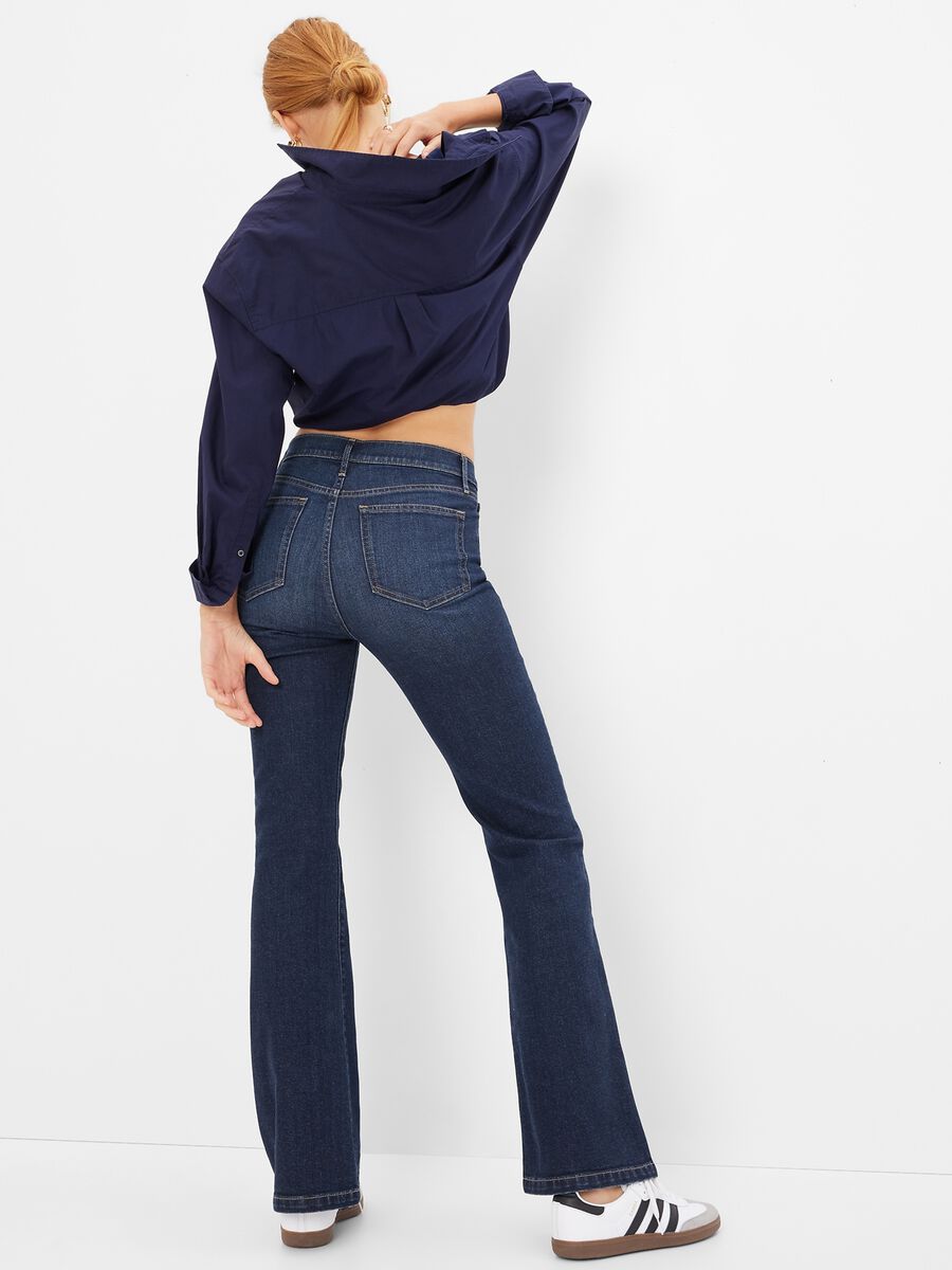 Jeans flare fit a vita alta Donna_1