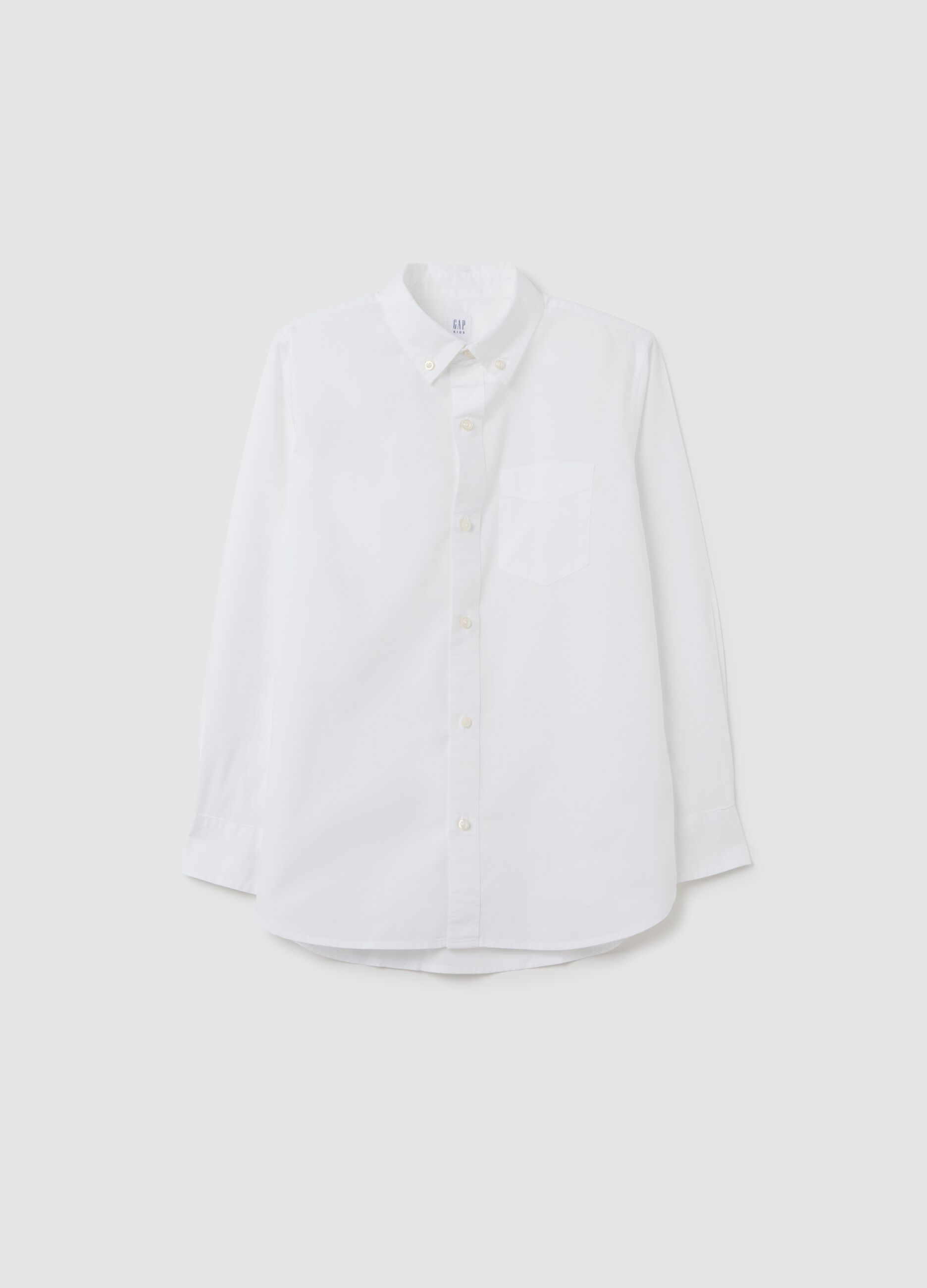 Camicia in cotone bio con tasca_3