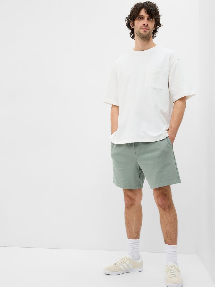 Bermuda jogger in French Terry con coulisse Uomo_0