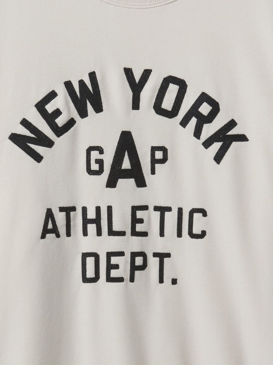 Felpa girocollo con logo Gap New York Uomo_4