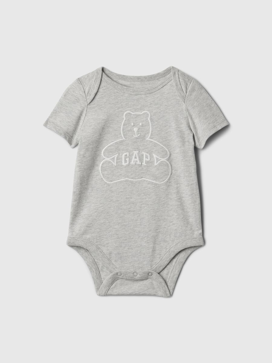 Body con ricamo logo e orso Brennan Neonato_0