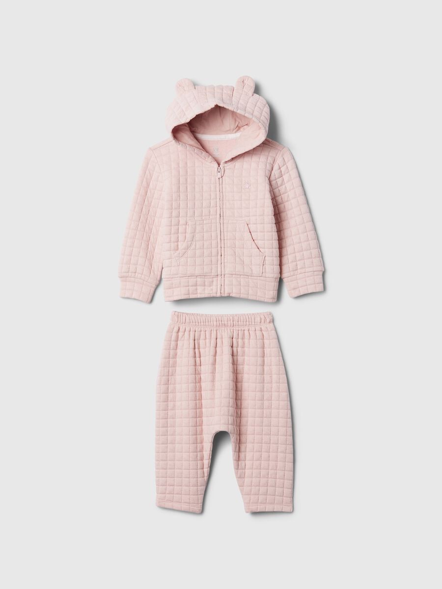 Set top e pantaloni in felpa trapuntata Neonato_0