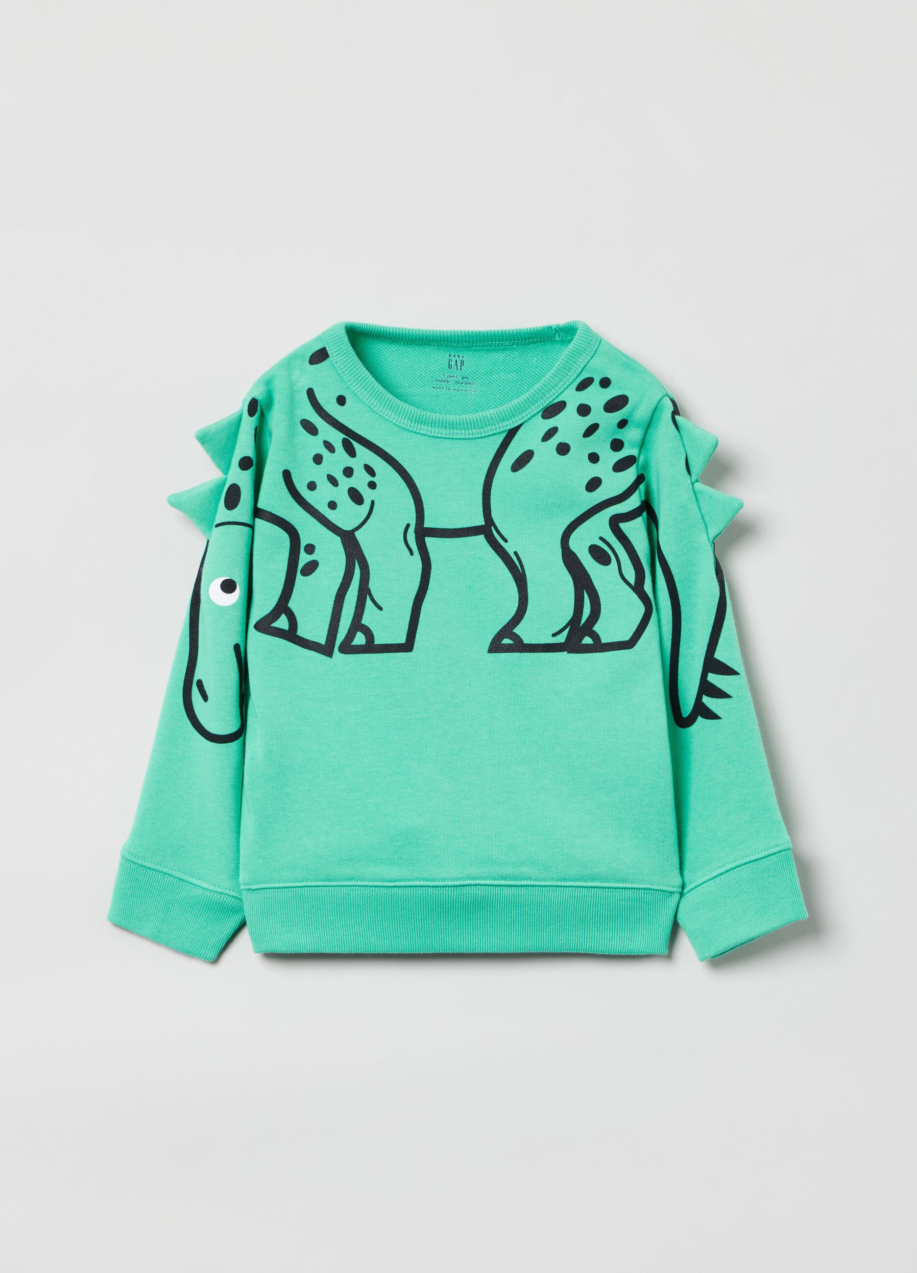 Sweatshirt with dinosaur print
