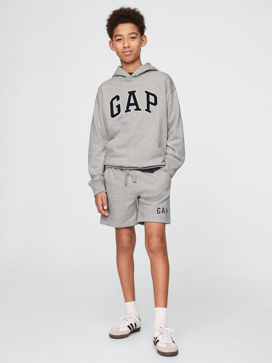 Grey GAP logo shorts for children Boy_0