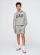 Grey GAP logo shorts for children_0