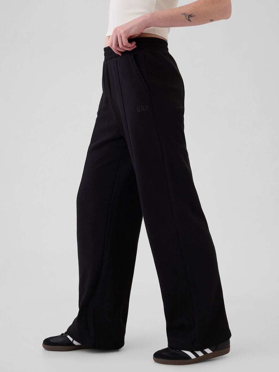 Pantalone joggers straight fit con cuciture in rilievo Donna_4