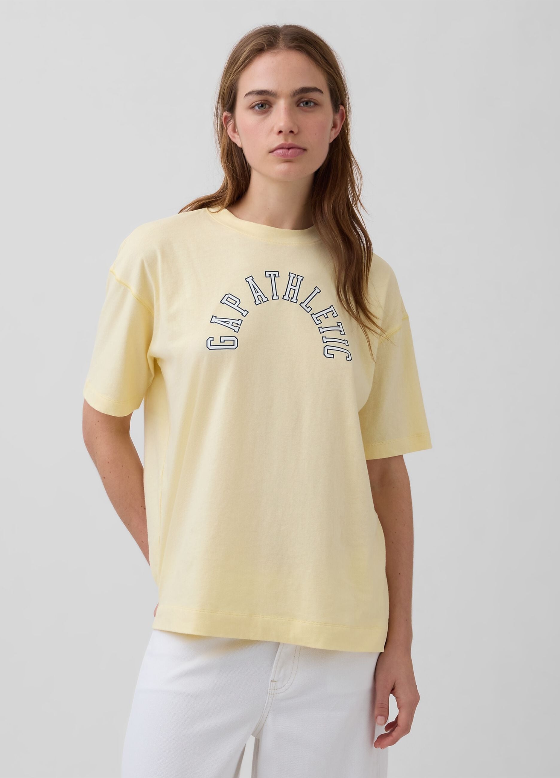 T-shirt in puro cotone a maniche corte con logo GAP