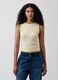Tank top in misto cotone a costine_0