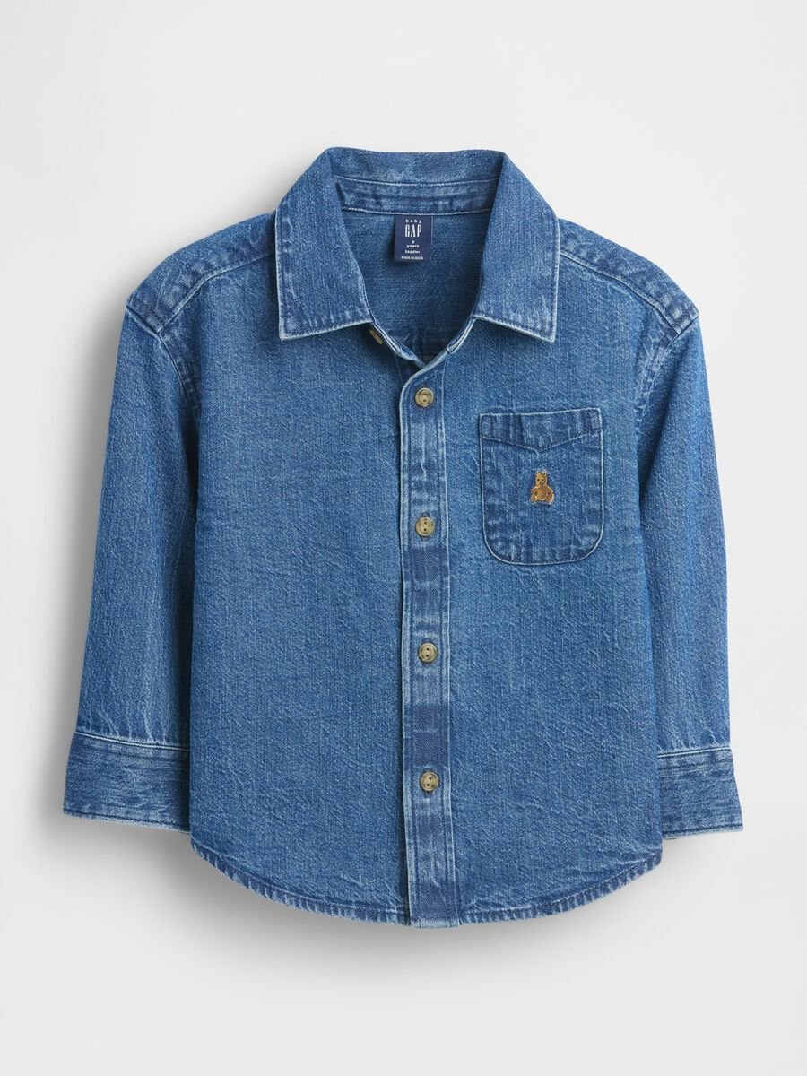 Camicia denim per bambino con maniche lunghe Bimbo_0