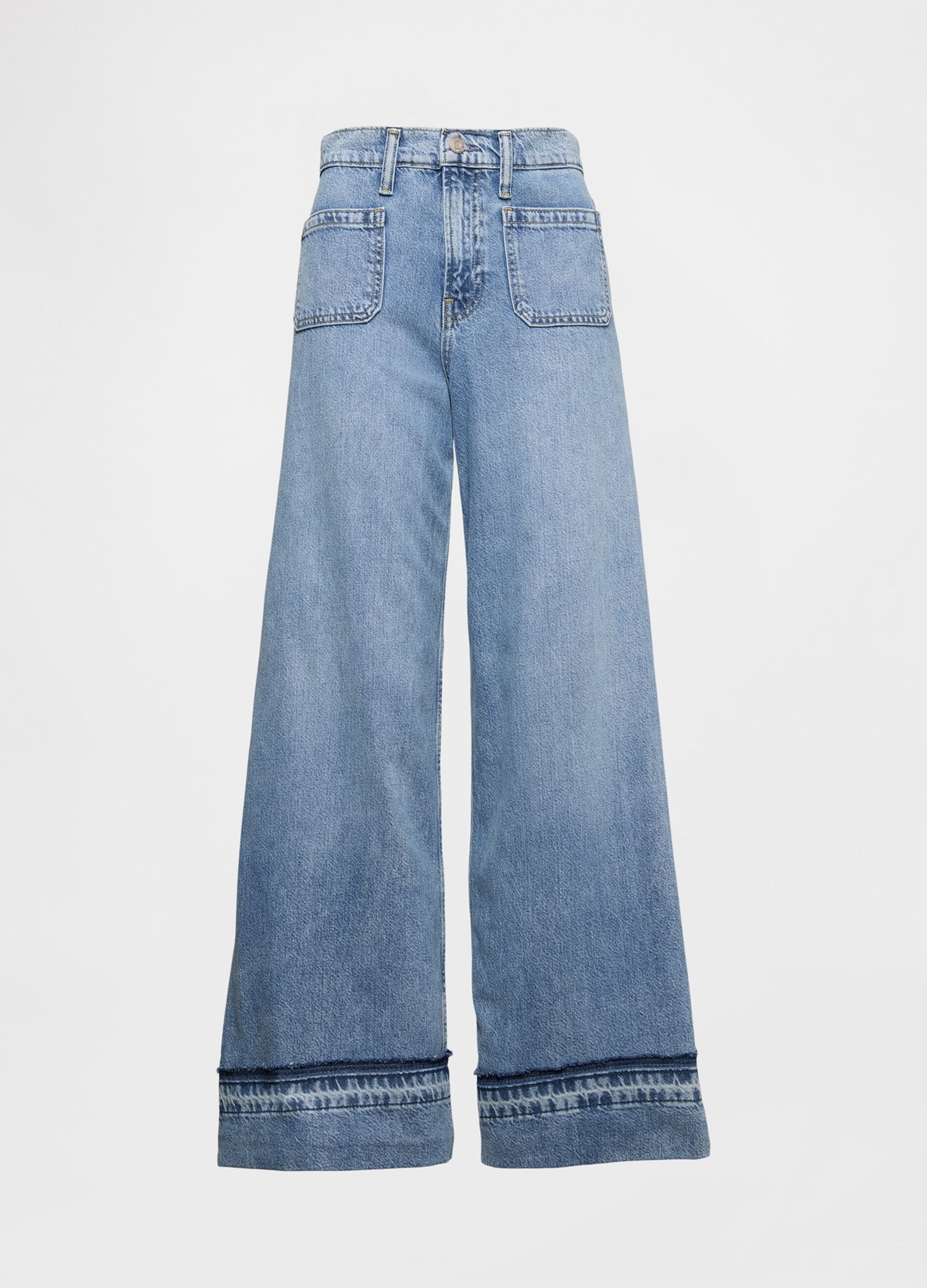Jeans a gamba larga in denim Gap_6