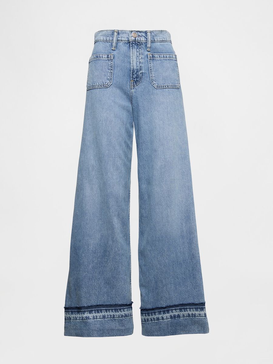 Jeans a gamba larga in denim Gap Donna_6