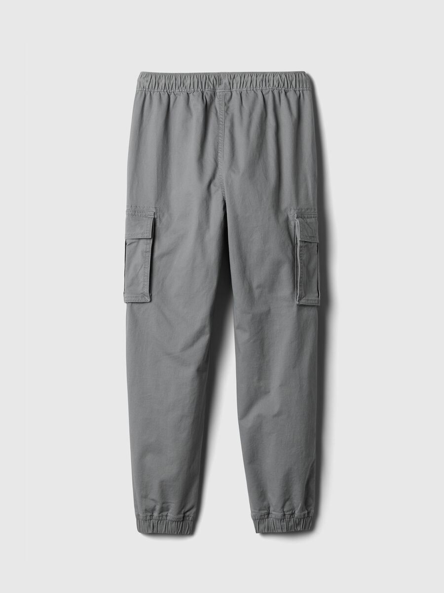 Joggers cargo in cotone stretch Bambino_4